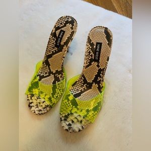 Nine West Snakeskin heels - size 7.5